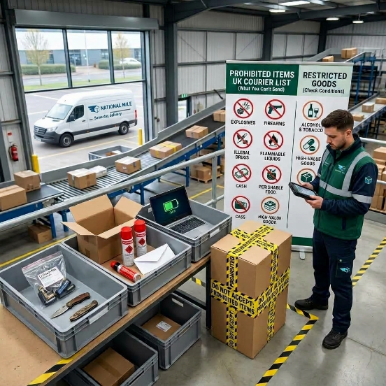 Prohibited items courier UK: what you can't send